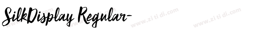 SilkDisplay Regular字体转换